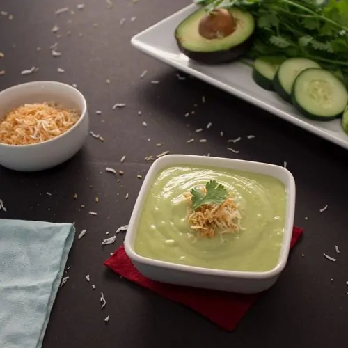 Chilled and Spicy Avocado-Cucumber Soup - The Foodie Eats