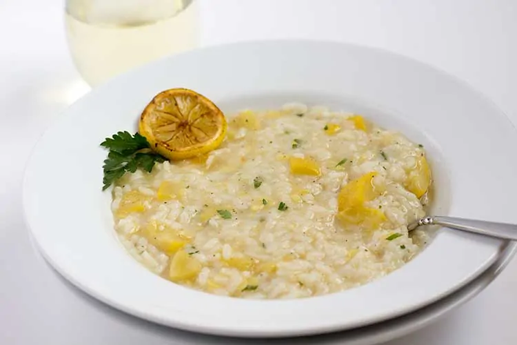 Pressure Cooker Lemon Risotto with Summer Squash | The Foodie Eats