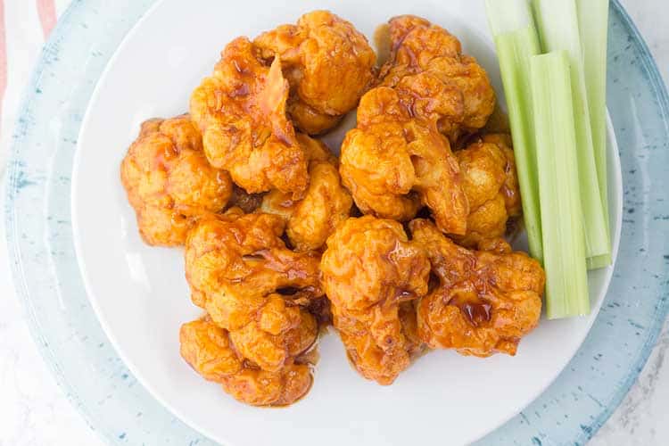 Air Fryer Cauliflower Wings | The Foodie Eats