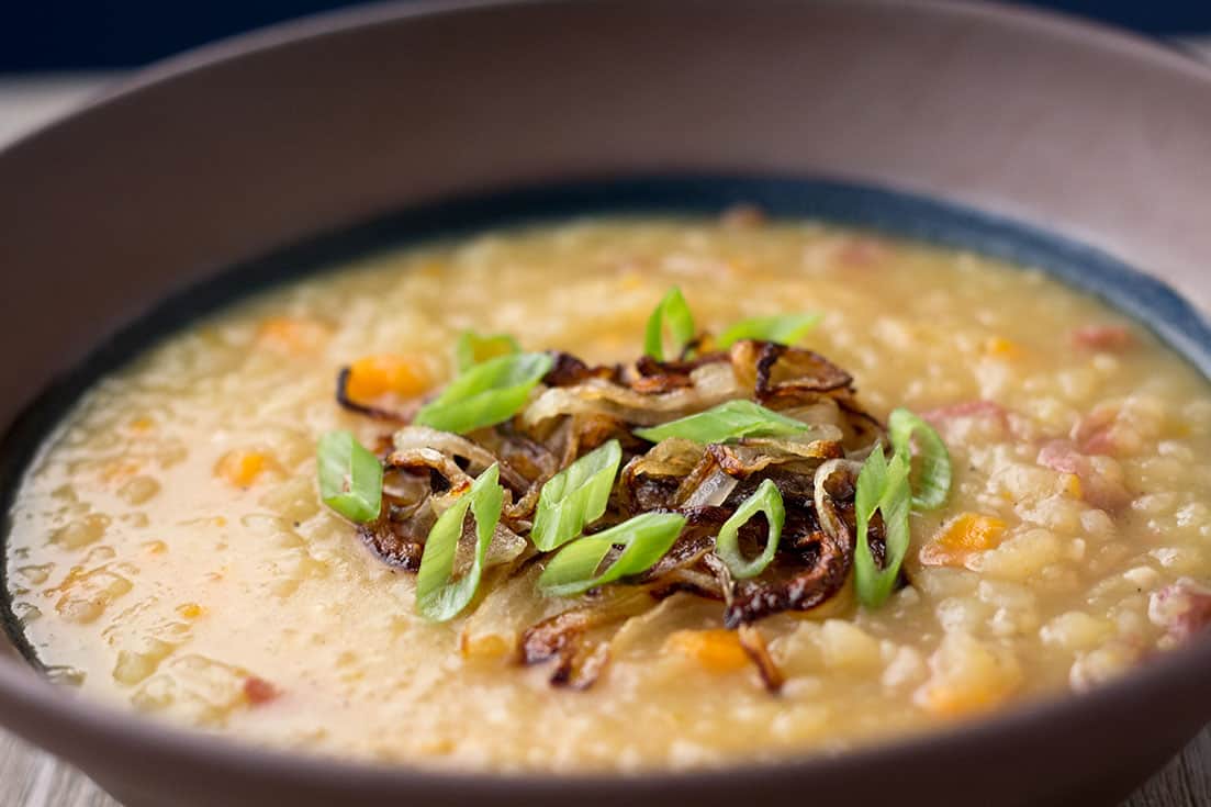 Instant Pot Vegan Potato Soup | The Foodie Eats