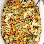 Vegan & Gluten-Free Cauliflower Stuffing | The Foodie Eats