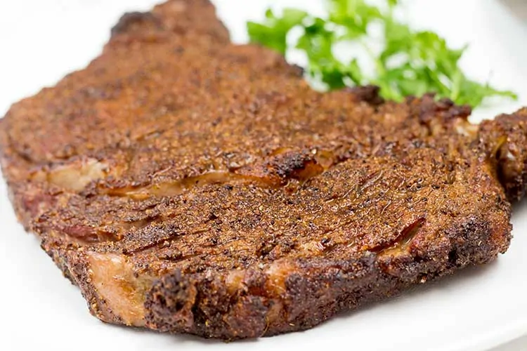 Air Fryer Steak - Coffee & Spice Ribeye | The Foodie Eats