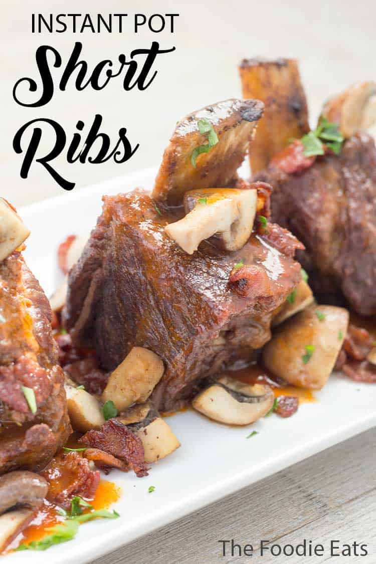 Pressure Cooker Short Ribs | The Foodie Eats