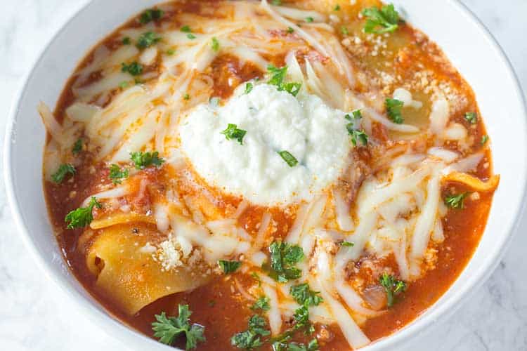 Instant Pot Lasagna Soup Recipe