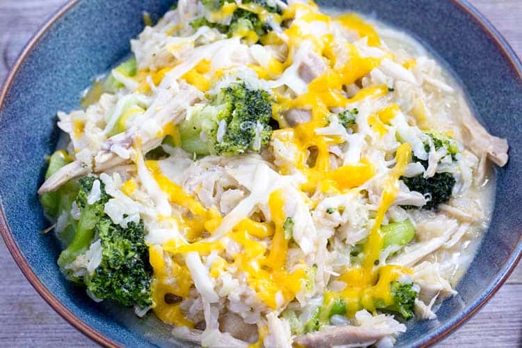 Pressure Cooker Chicken Broccoli Rice "Casserole" - The Foodie Eats