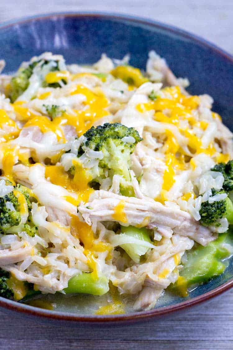 Pressure Cooker Chicken Broccoli Rice "Casserole" - The Foodie Eats