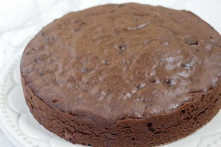 Instant Pot Brownies on a plate.
