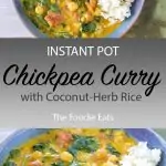 Instant Pot Curry with Chickpeas image for Pinterest