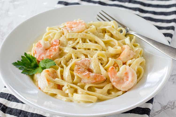 Instant Pot Shrimp Alfredo The Foodie Eats