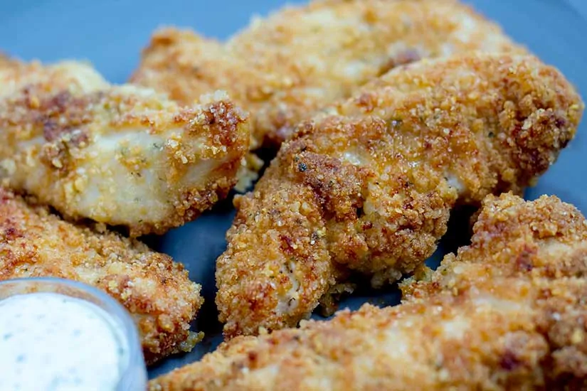 Air Fryer Chicken Tenders - Parmesan Ranch | The Foodie Eats