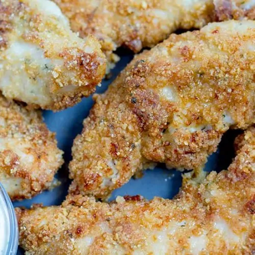 Air Fryer Chicken Tenders - Parmesan Ranch | The Foodie Eats