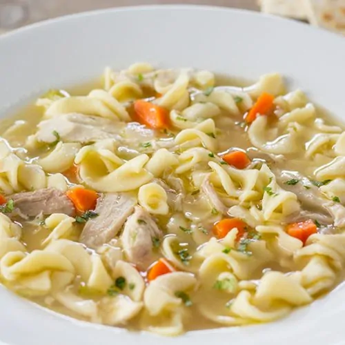 Instant Pot Chicken Noodle Soup | The Foodie Eats