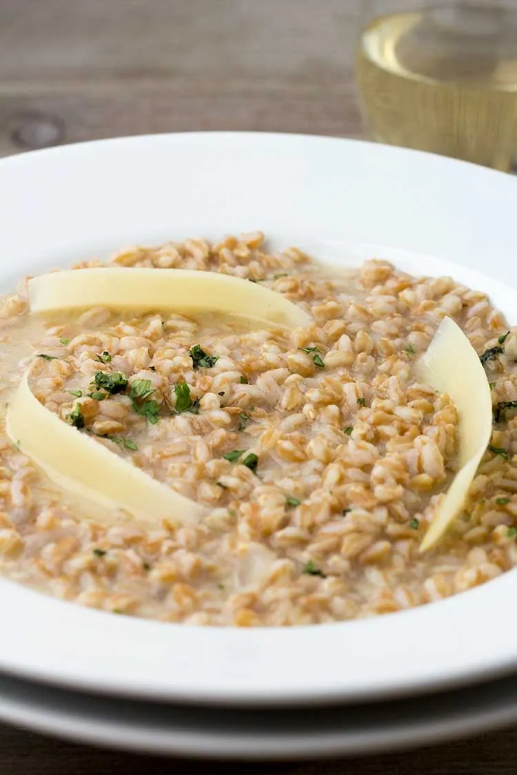 Instant Pot Farro Risotto with Parmesan Cheese | The Foodie Eats