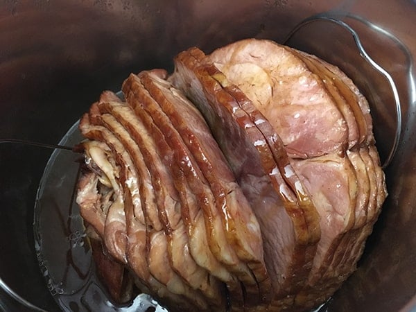 Instant Pot Ham with Apple Cider and Brown Sugar | The Foodie Eats