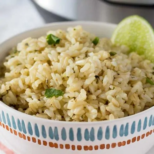 Instant Pot Cilantro Lime Rice - Chipotle Copycat | The Foodie Eats