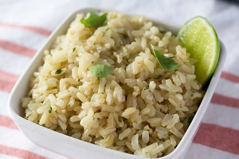 Instant Pot Cilantro Lime Rice - Chipotle Copycat | The Foodie Eats