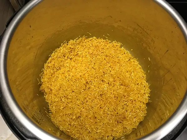 Pressure Cooker Yellow Rice | The Foodie Eats