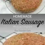 Italian sausage image for Pinterest