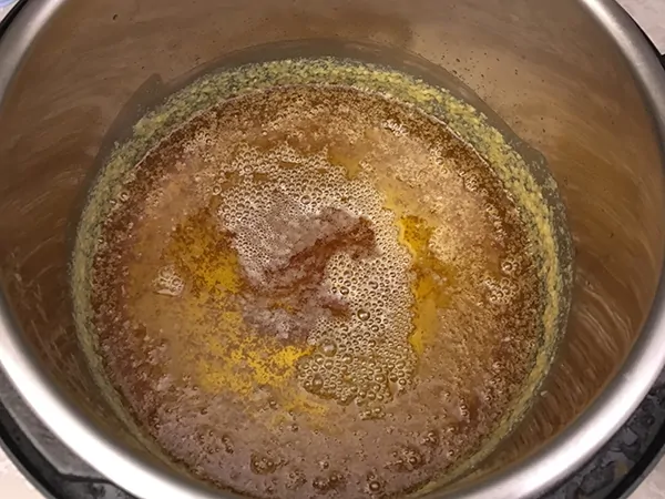 Ghee cooling in Instant Pot