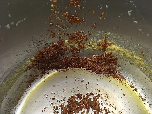 Milk solids in Instant Pot after cooking ghee