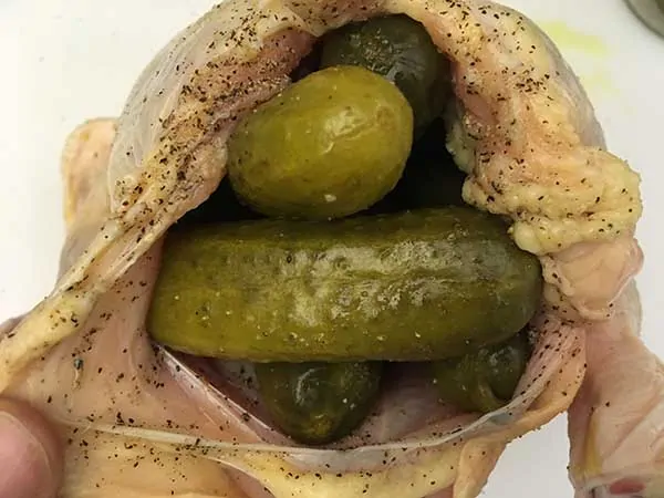 pickles stuffed in chicken