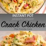 Jalapeño crack chicken image for Pinterest.