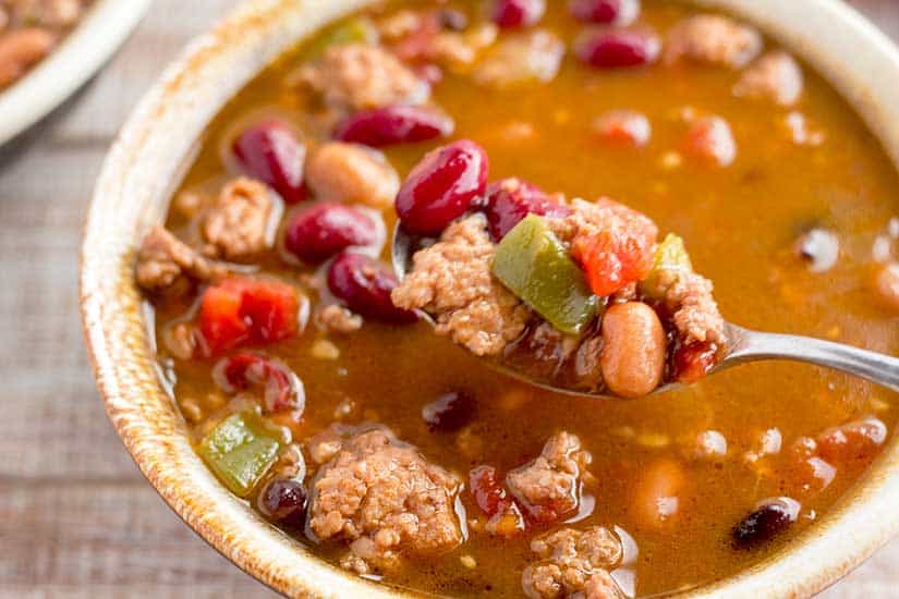 Instant Pot Turkey Chili Weight Watchers Friendly The Foodie Eats