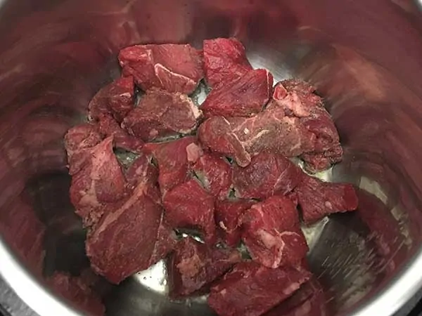 browning stew beef in Instant Pot