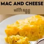 Southern Baked Mac and Cheese image for Pinterest.