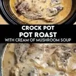 Pot roast double image for Pinterest.