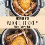 Instant Pot Whole Turkey image for Pinterest