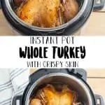 Instant Pot Whole Turkey image for Pinterest