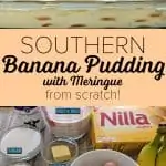 Southern banana pudding image for Pinterest