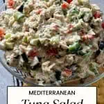 Mediterranean Tuna Salad image for Pinterest