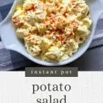 Instant Pot potato salad image for Pinterest.
