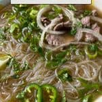 Instant Pot pho image for Pinterest.