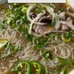 Instant Pot pho image for Pinterest.
