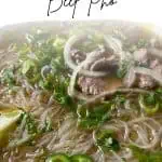 Instant Pot pho image for Pinterest.