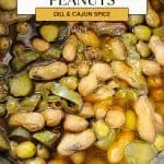 Instant Pot boiled peanuts image for Pinterest.