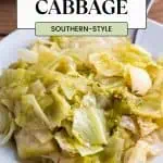 Instant Pot cabbage image for Pinterest.