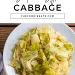 Instant Pot cabbage image for Pinterest.
