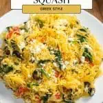 Instant Pot spaghetti squash image for Pinterest.