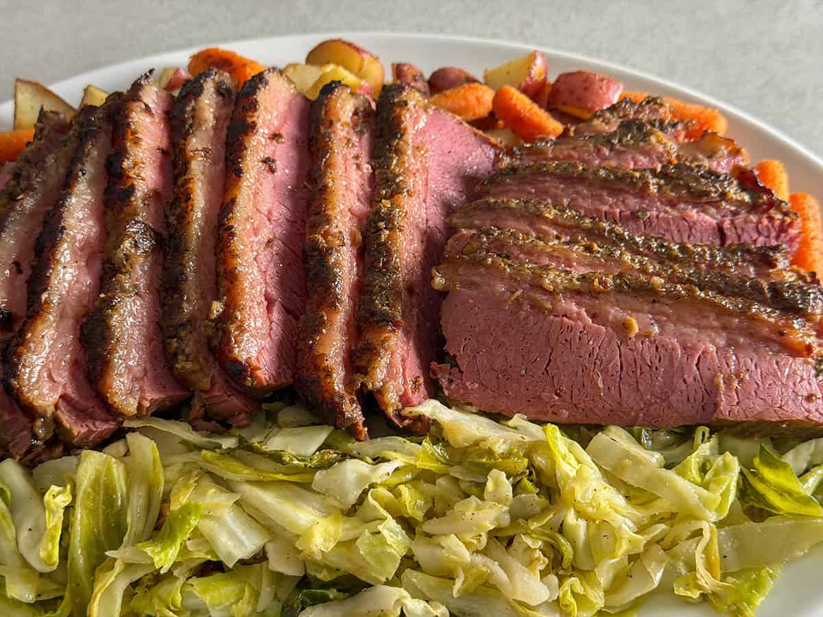 Slow Cooker Corned Beef (With Crispy Roasted Vegetables)